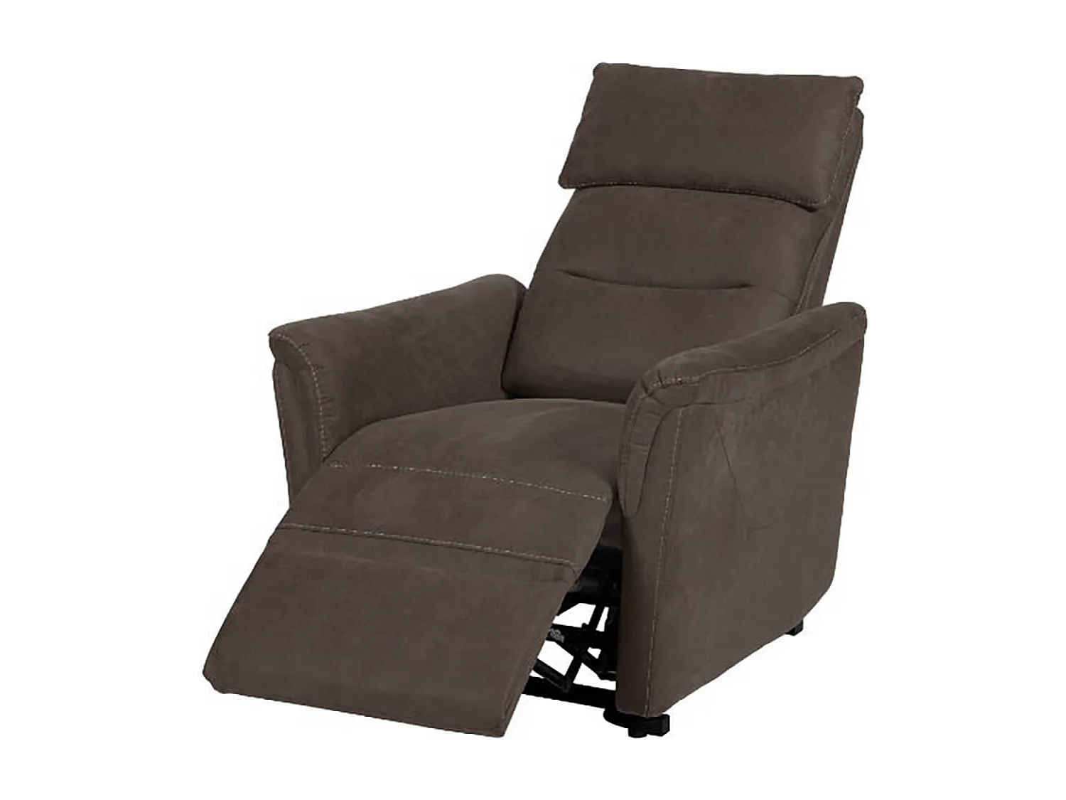 HORACE - Fauteuil Relax Electrique Releveur Tissu Gris Foncé