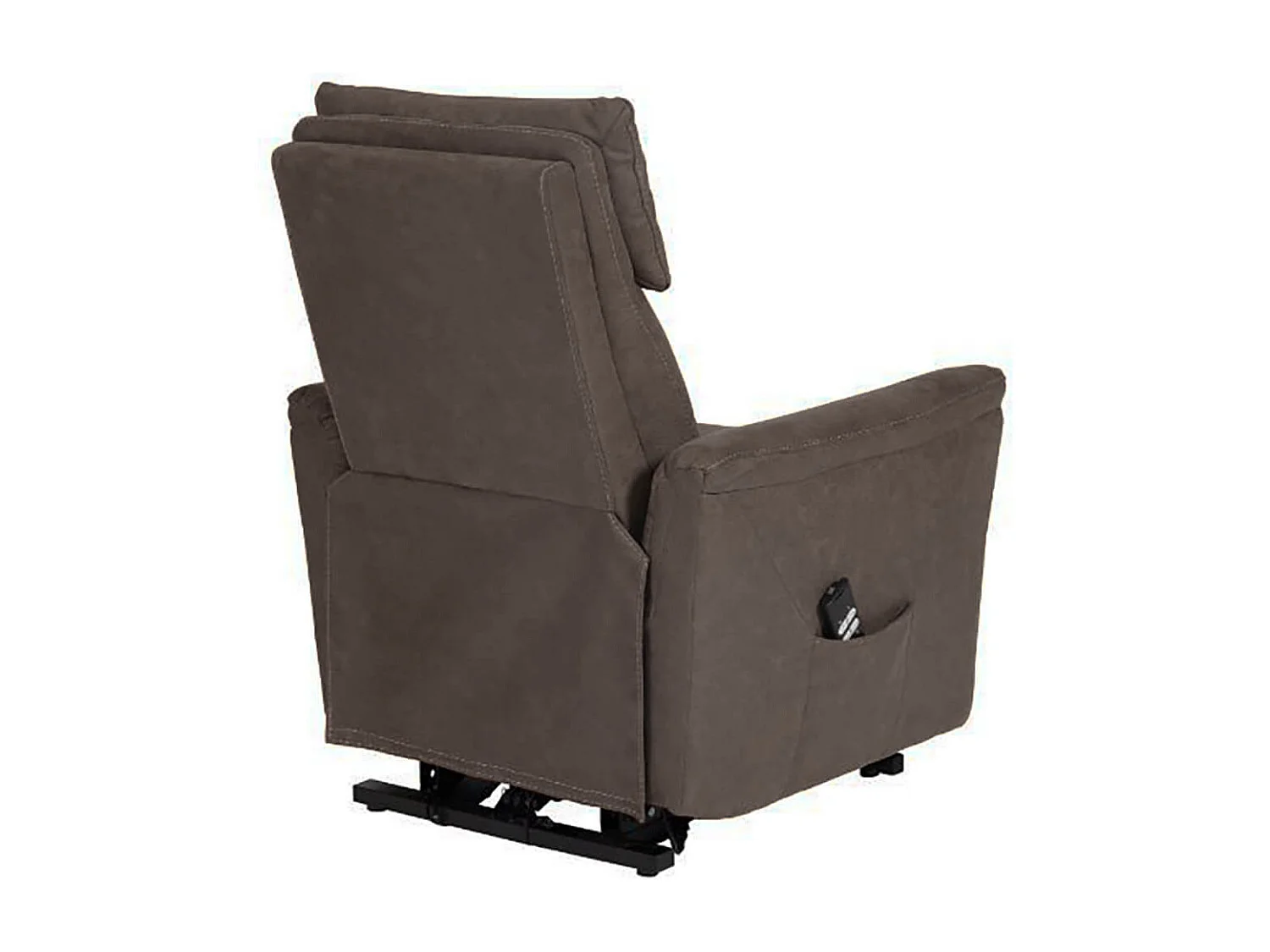 HORACE - Fauteuil Relax Electrique Releveur Tissu Gris Foncé