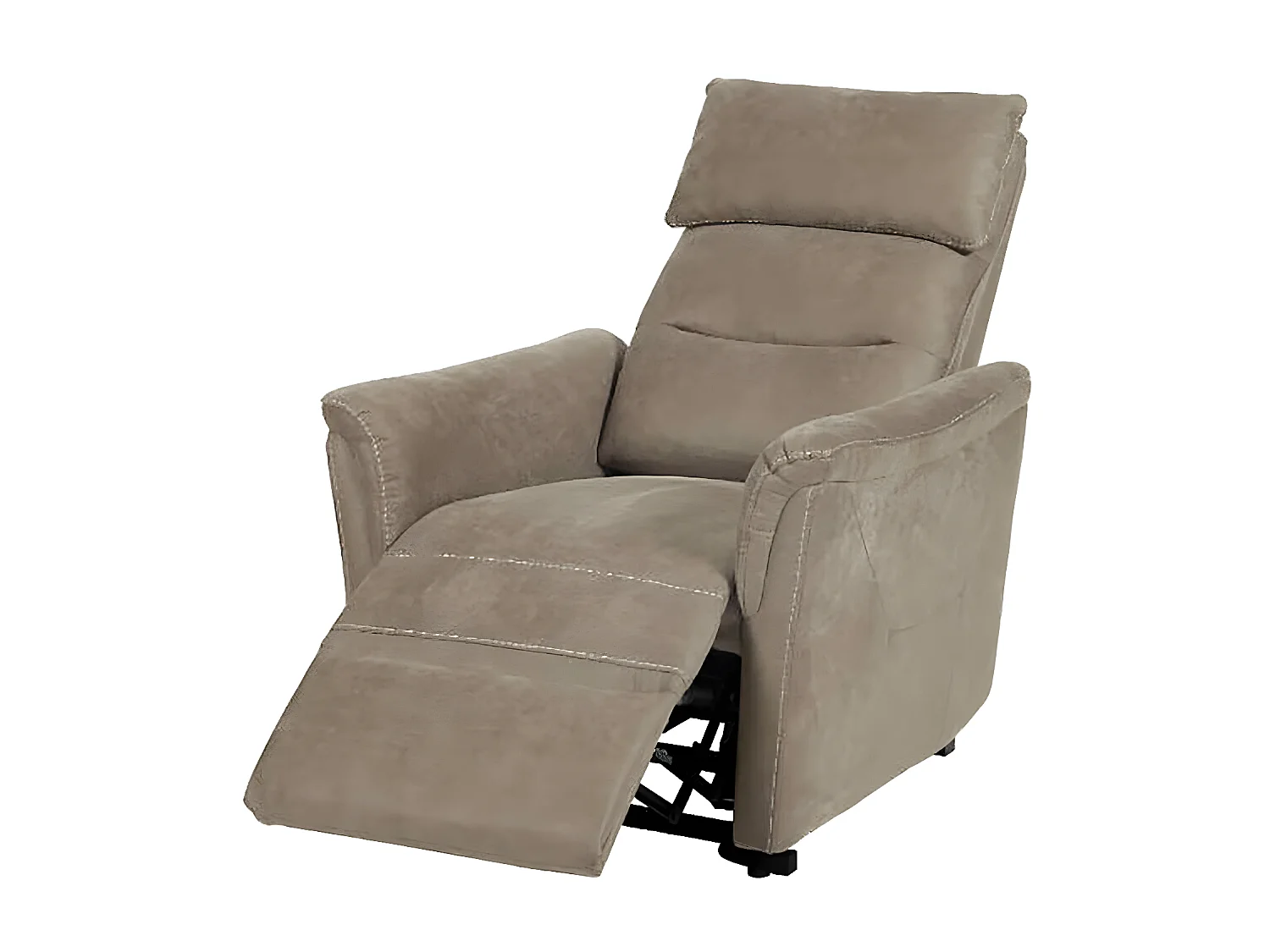 HORACE - Fauteuil Relax Electrique Releveur Tissu Taupe