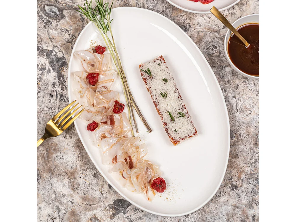 Plat ovale Ecume 34,5x23,5 cm