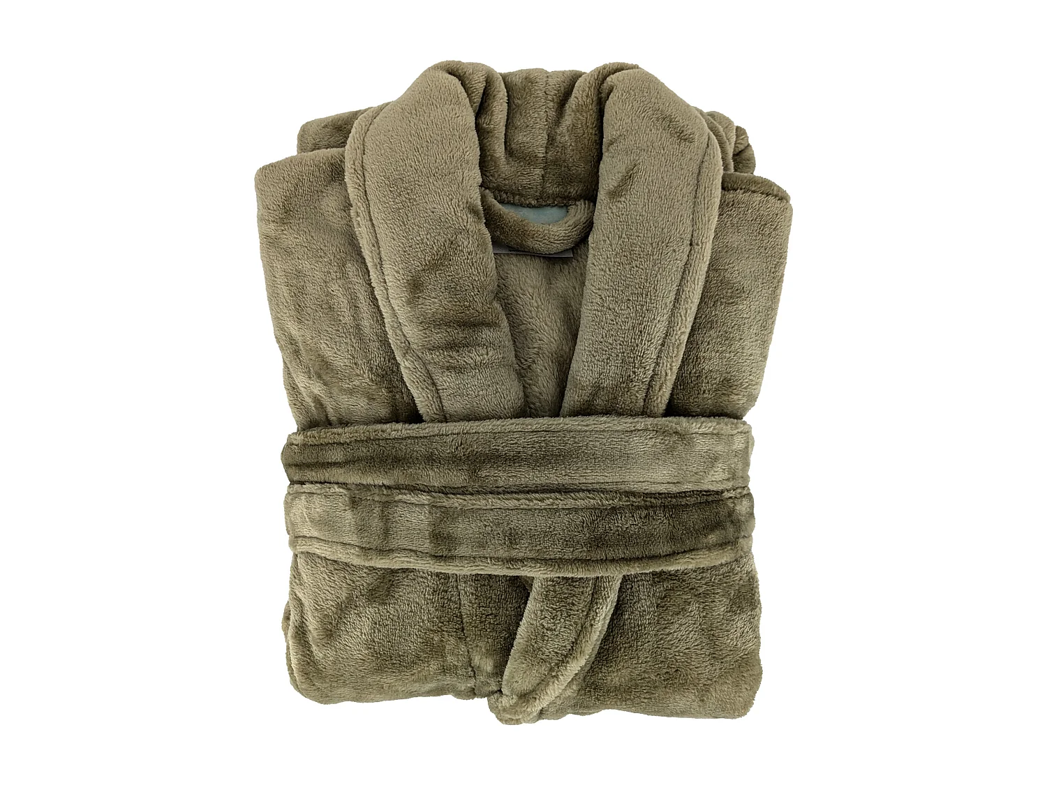 Peignoir col châle adulte DORIS micro fourrure taille M vert mélèze