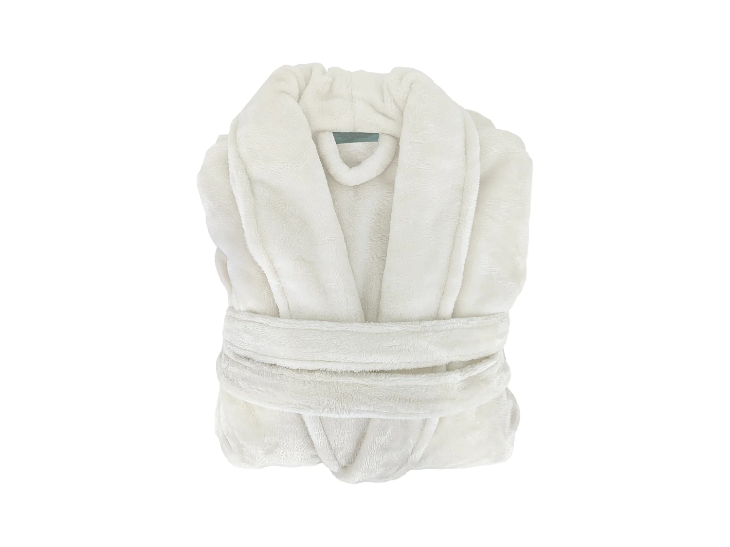 Peignoir col châle adulte DORIS micro fourrure taille S ecru