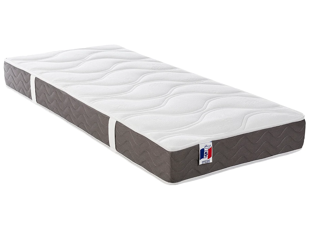 Cama articulada multiterminales + colchón 100% látex 3 zonas - 2 x 80 x 200 cm - Tela - Beige - JOFAR de DREAMEA