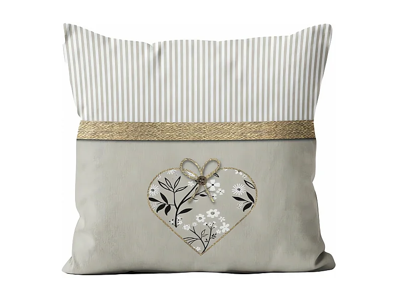 Cojín de algodón 40x40 cm AIMEE, de Soleil d'Ocre