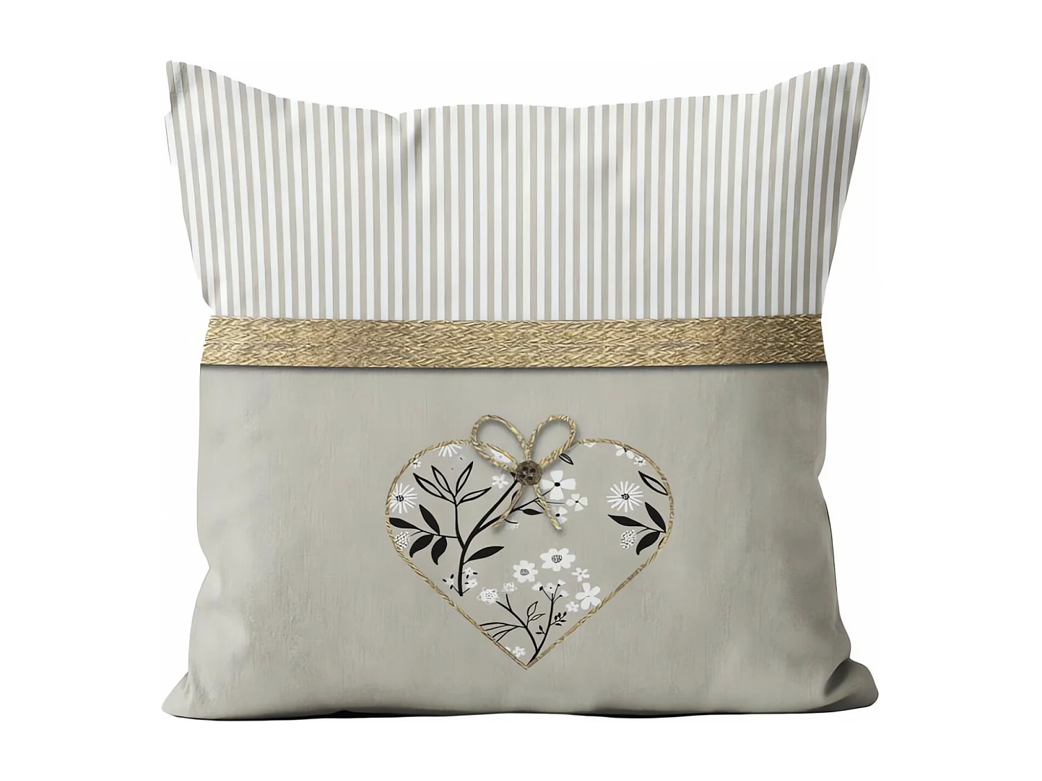 Coussin en coton 40x40 cm AIMEE, par Soleil d'Ocre