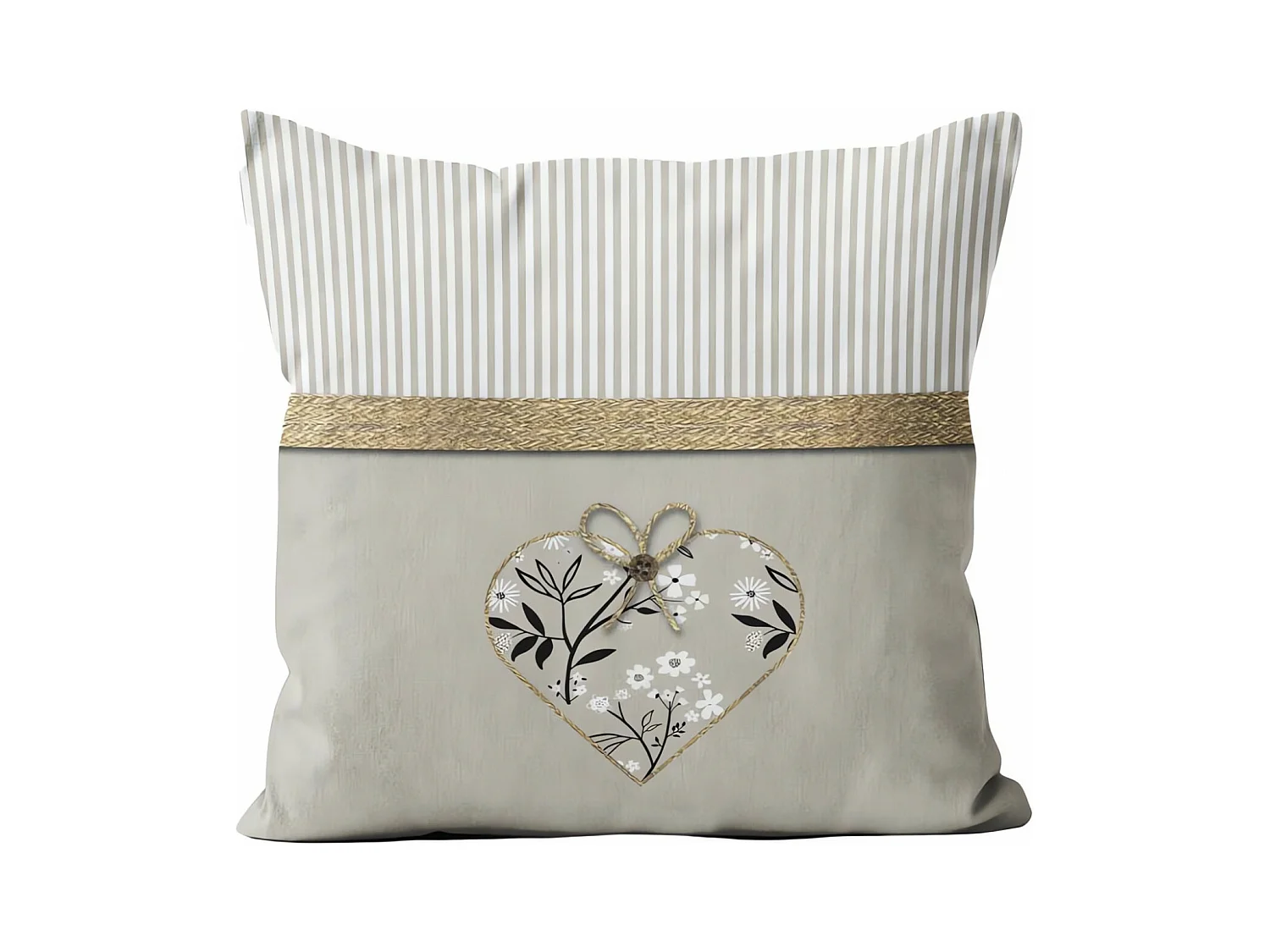 Coussin en coton 40x40 cm AIMEE, par Soleil d'Ocre