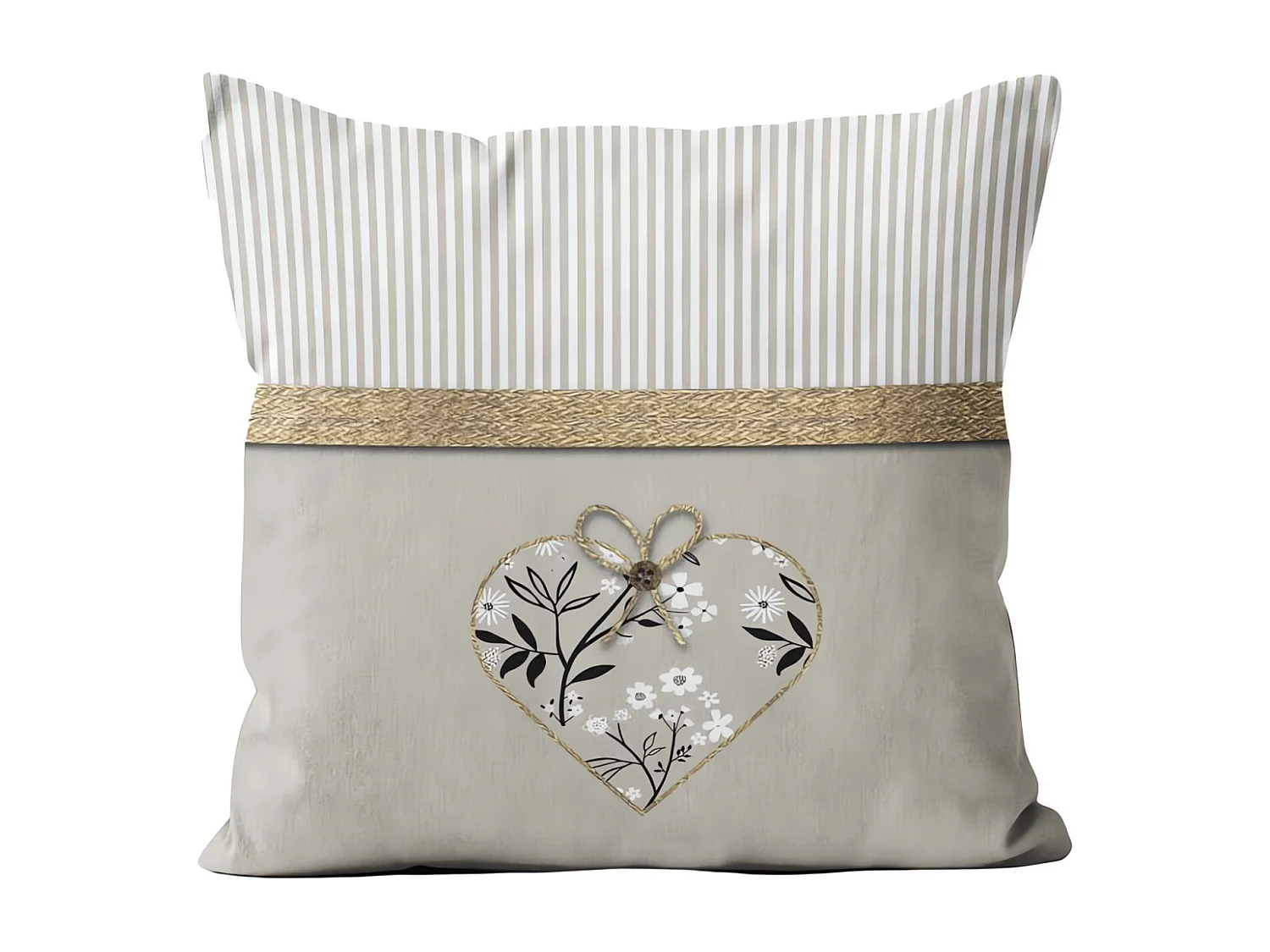 Cojín de algodón 40x40 cm AIMEE, por Soleil d'Ocre