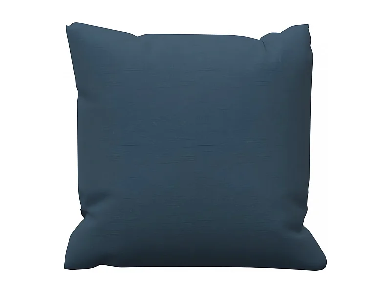 Coussin en coton 40x40 cm PANAMA bleu canard, par Soleil d'Ocre