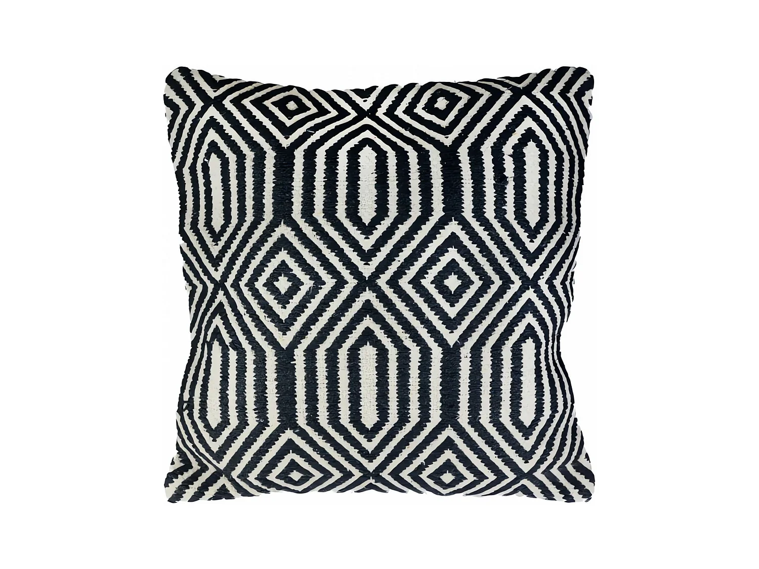 Coussin en coton 45x45 cm MACRAME mumbai, par Soleil d'Ocre