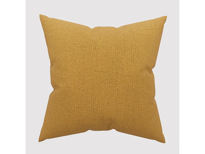 Cojín decorativo 45x45 cm Mostaza Eclipse, de Soleil d'ocre