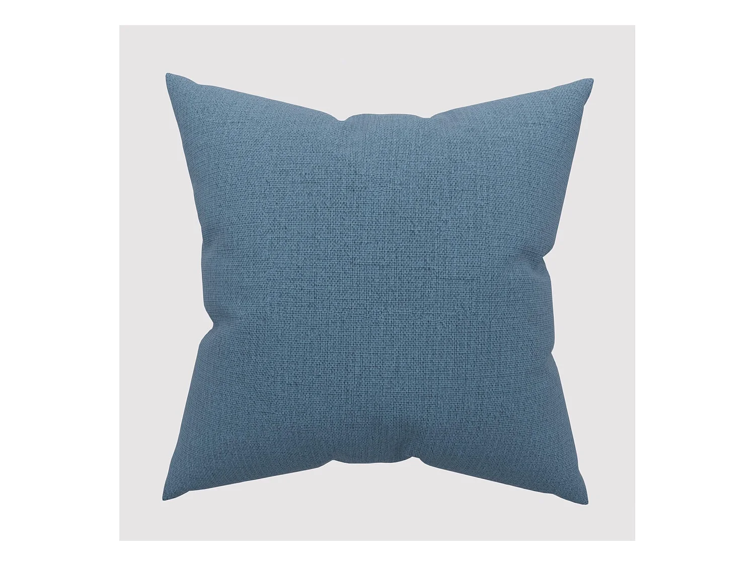 Coussin décoratif 45x45 cm Eclipse bleu canard, par Soleil d'ocre