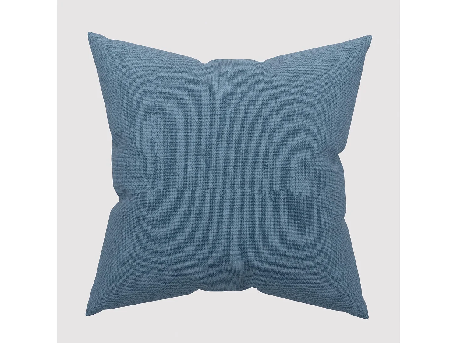 Coussin décoratif 45x45 cm Eclipse bleu canard, par Soleil d'ocre