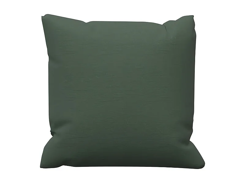 Coussin en coton 40x40 cm PANAMA kaki, par Soleil d'Ocre