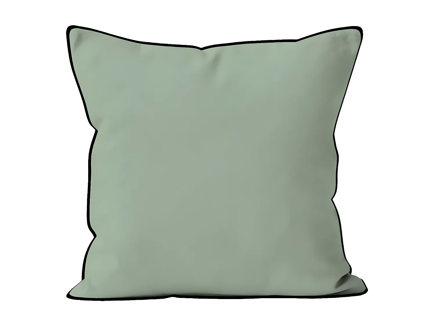 Coussin en microfibre lavée 60x60 cm BOHEME vert eau, par Soleil d'Ocre