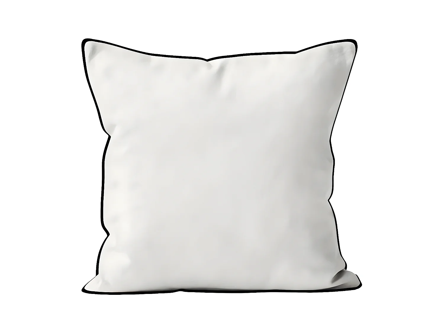 Cojín de microfibra lavada 40x40 cm BOHEME blanco