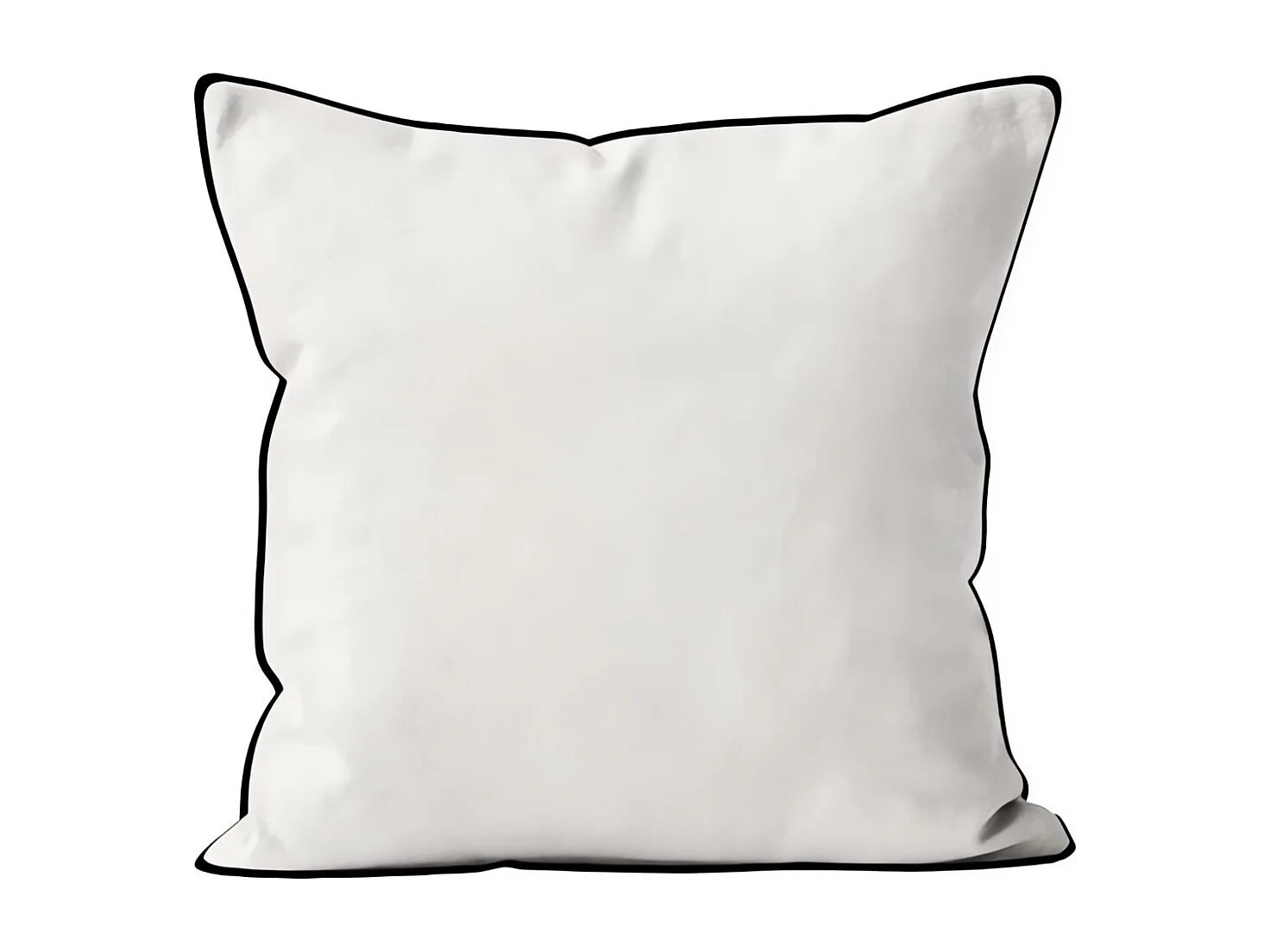 Coussin en microfibre lavée 40x40 cm BOHEME blanc, par Soleil d'Ocre