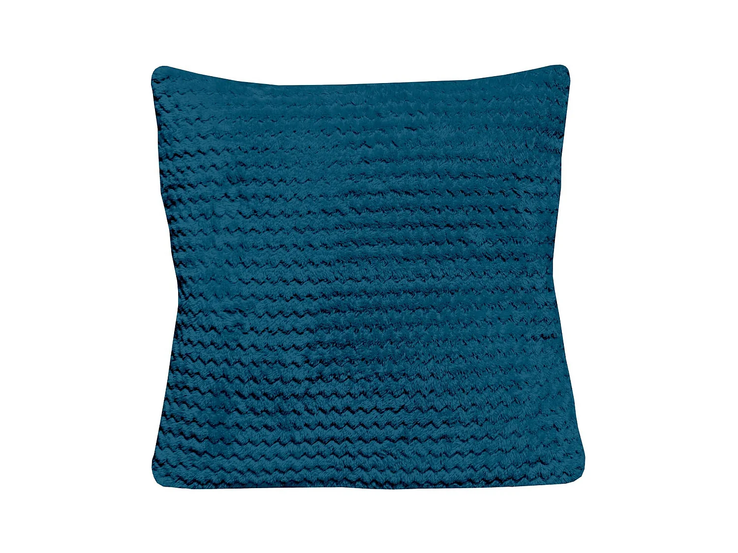 Coussin 45x45 cm COCOONING bleu canard, par Soleil d'Ocre