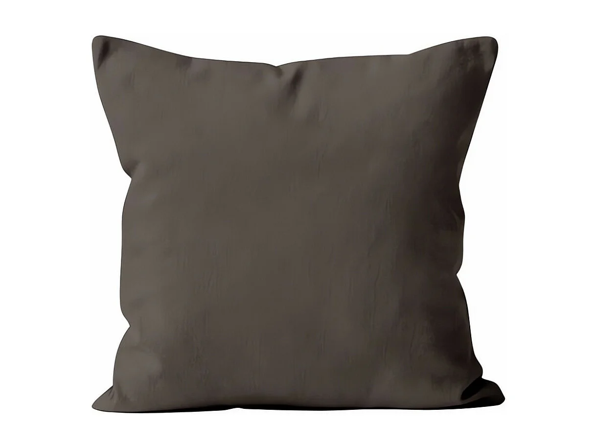 Coussin déhoussable 40x40 cm ALIX moka, par Soleil d'ocre