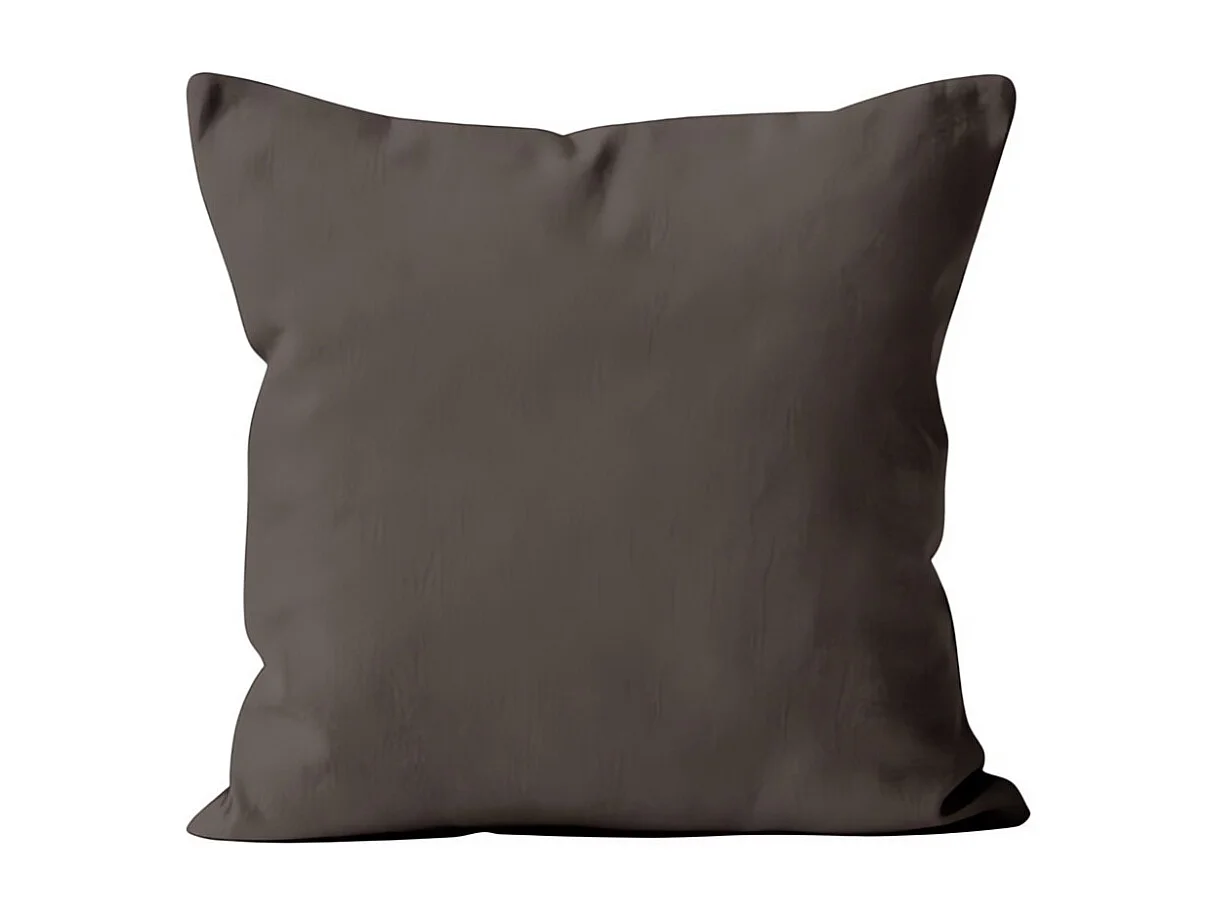 Coussin déhoussable 40x40 cm ALIX moka, par Soleil d'ocre