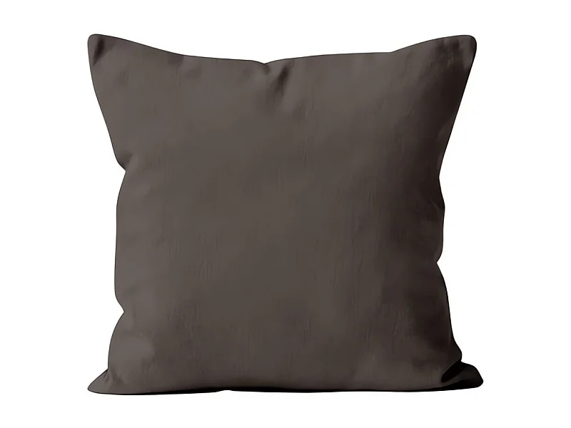 Coussin déhoussable 40x40 cm ALIX moka, par Soleil d'ocre