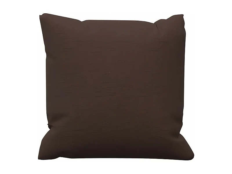 Coussin en coton 40x40 cm PANAMA brun, par Soleil d'Ocre