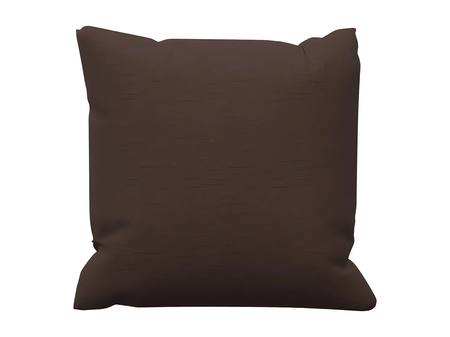 Coussin en coton 40x40 cm PANAMA brun, par Soleil d'Ocre