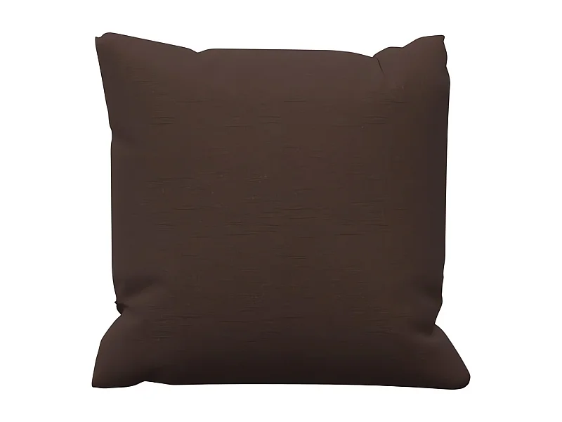 Coussin en coton 40x40 cm PANAMA brun, par Soleil d'Ocre