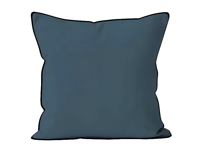 Cojín de microfibra lavado 40x40 cm BOHEME pato azul