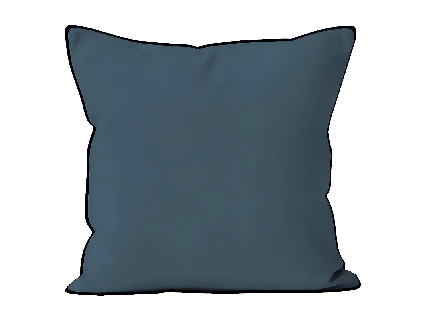 Cojín de microfibra lavado 40x40 cm BOHEME pato azul