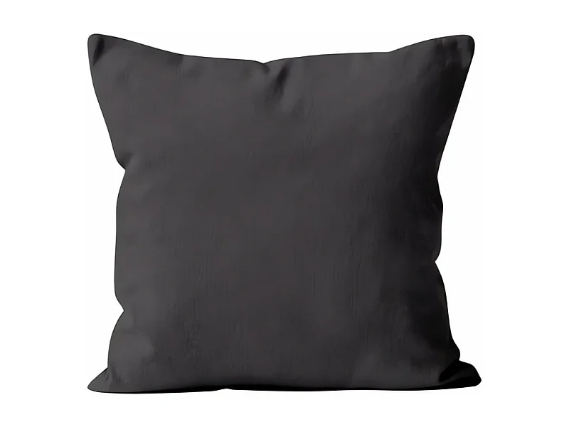 Coussin déhoussable 40x40 cm ALIX anthracite, par Soleil d'ocre