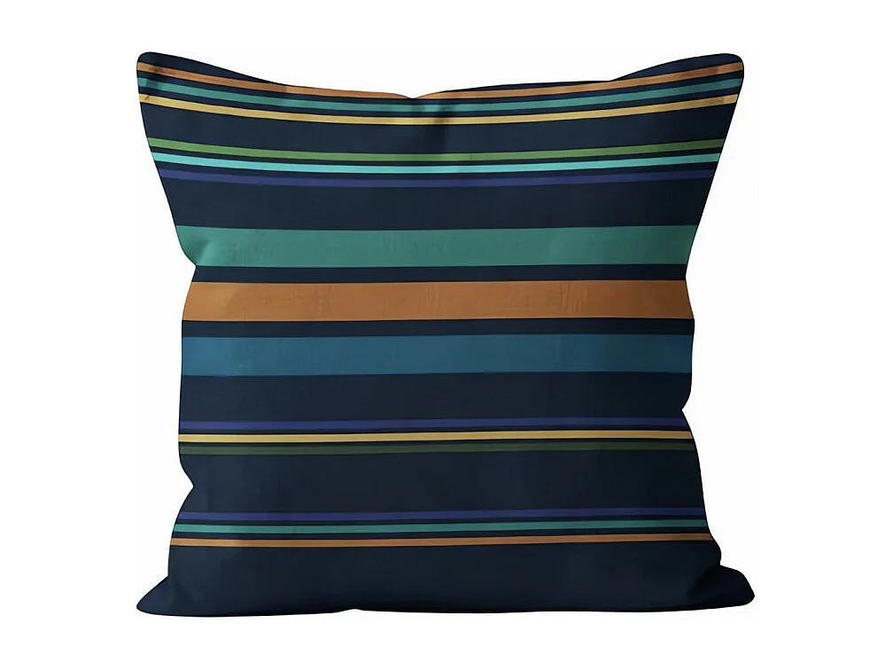 Coussin 40x40 cm AMAZONIE bleu, par Soleil d'Ocre