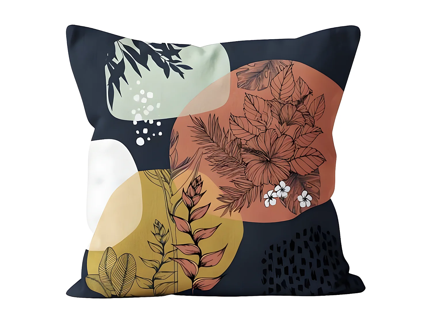 Coussin en velours 40x40 cm VELVET A02, par Soleil d'ocre