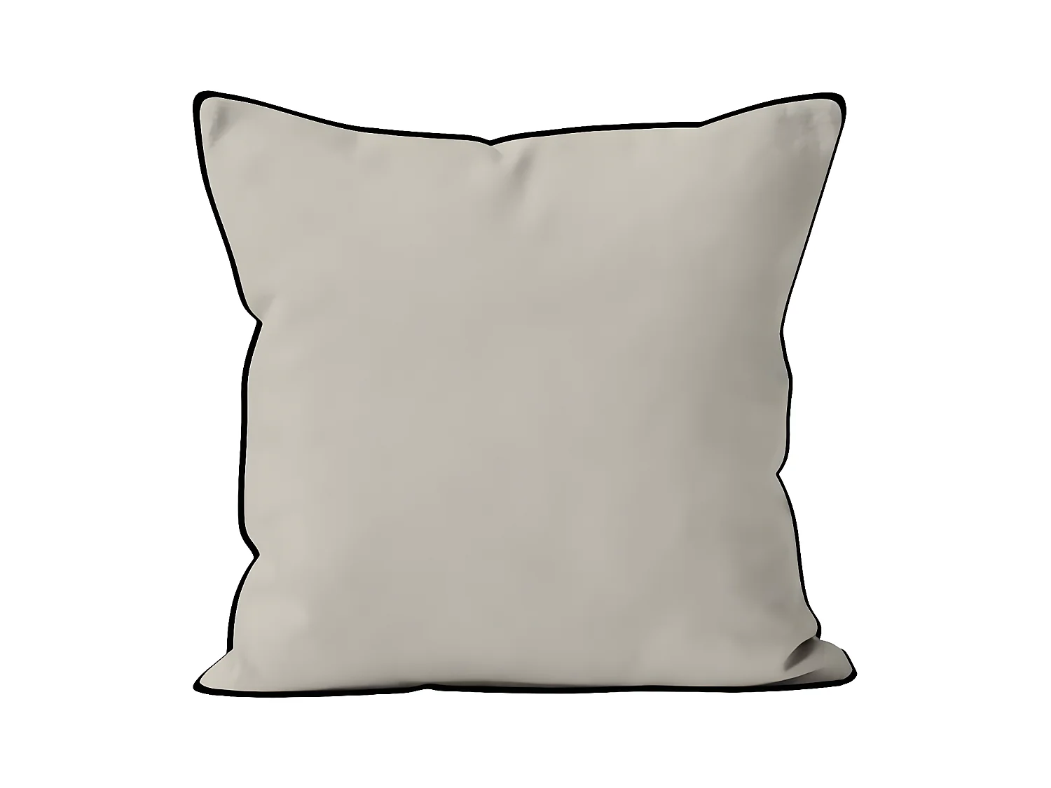 Coussin en microfibre lavée 60x60 cm BOHEME lin, par Soleil d'Ocre