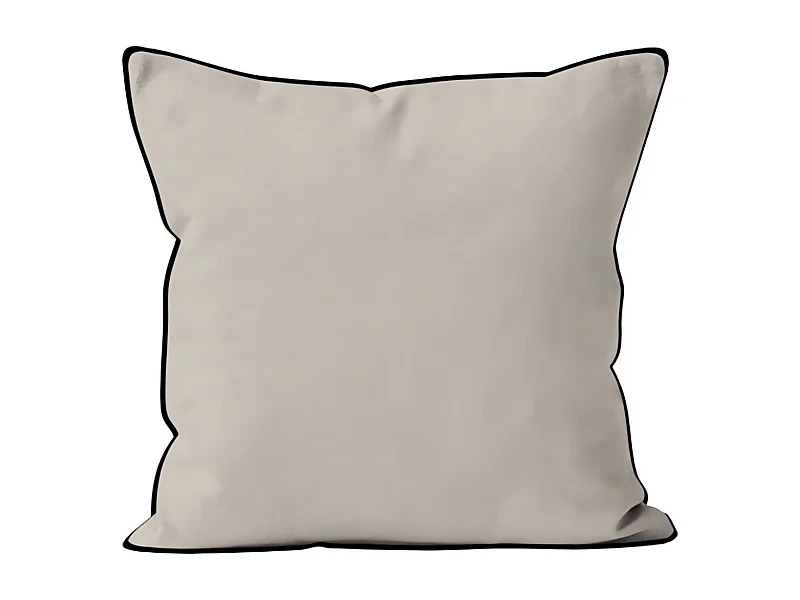 Coussin en microfibre lavée 60x60 cm BOHEME lin, par Soleil d'Ocre