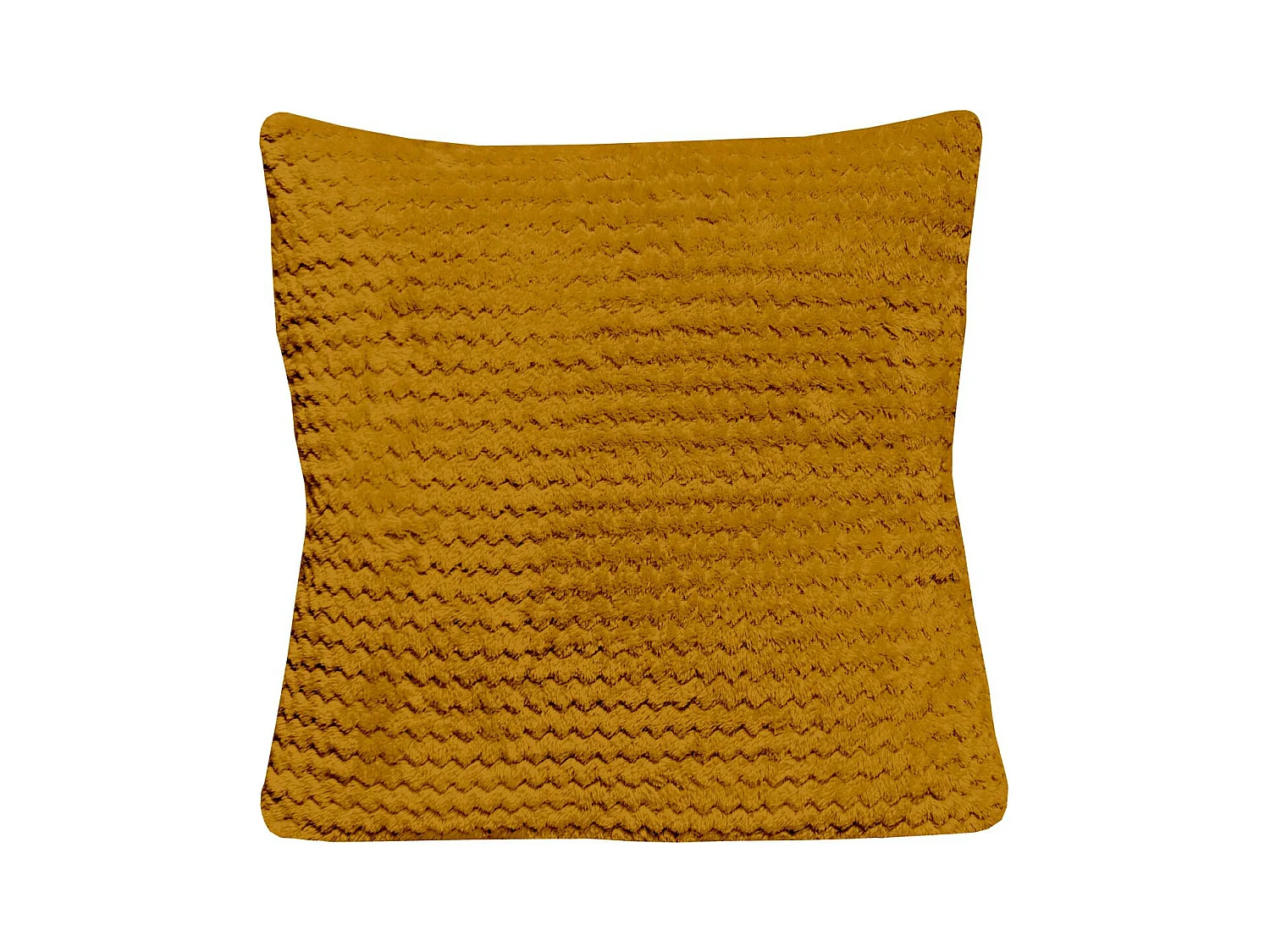 Coussin 45x45 cm COCOONING moutarde, par Soleil d'Ocre