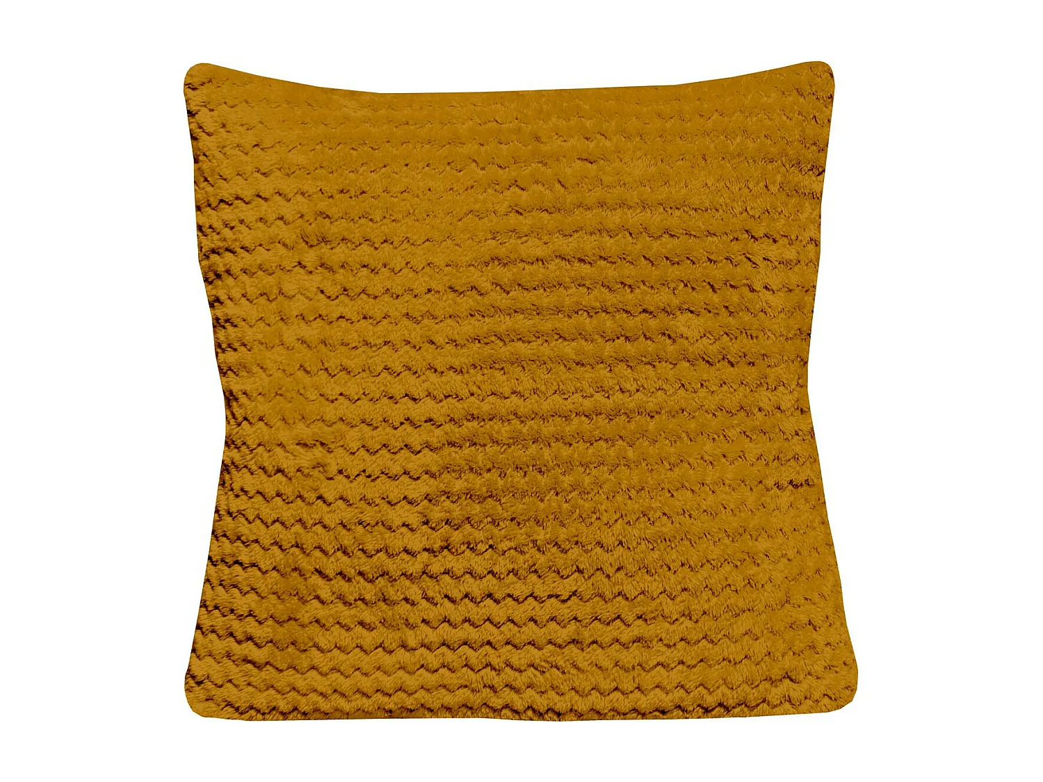 Coussin 45x45 cm COCOONING moutarde, par Soleil d'Ocre