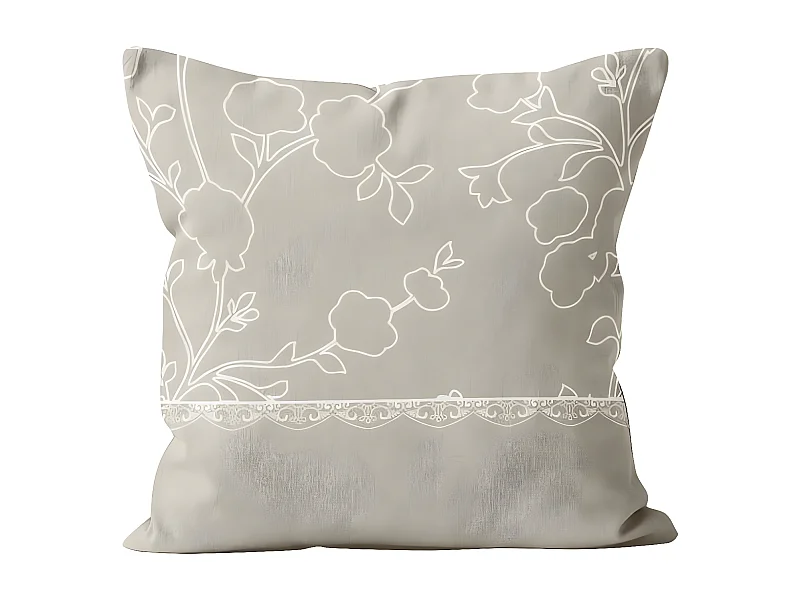 Cojín de algodón 40x40 cm ROMANCE, de Soleil d'Ocre