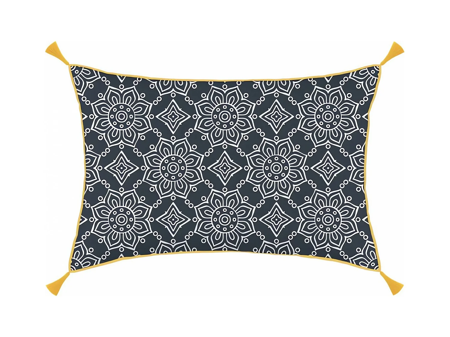 Coussin déhoussable coton 32x50 cm ESMERALDA, par Soleil d'ocre