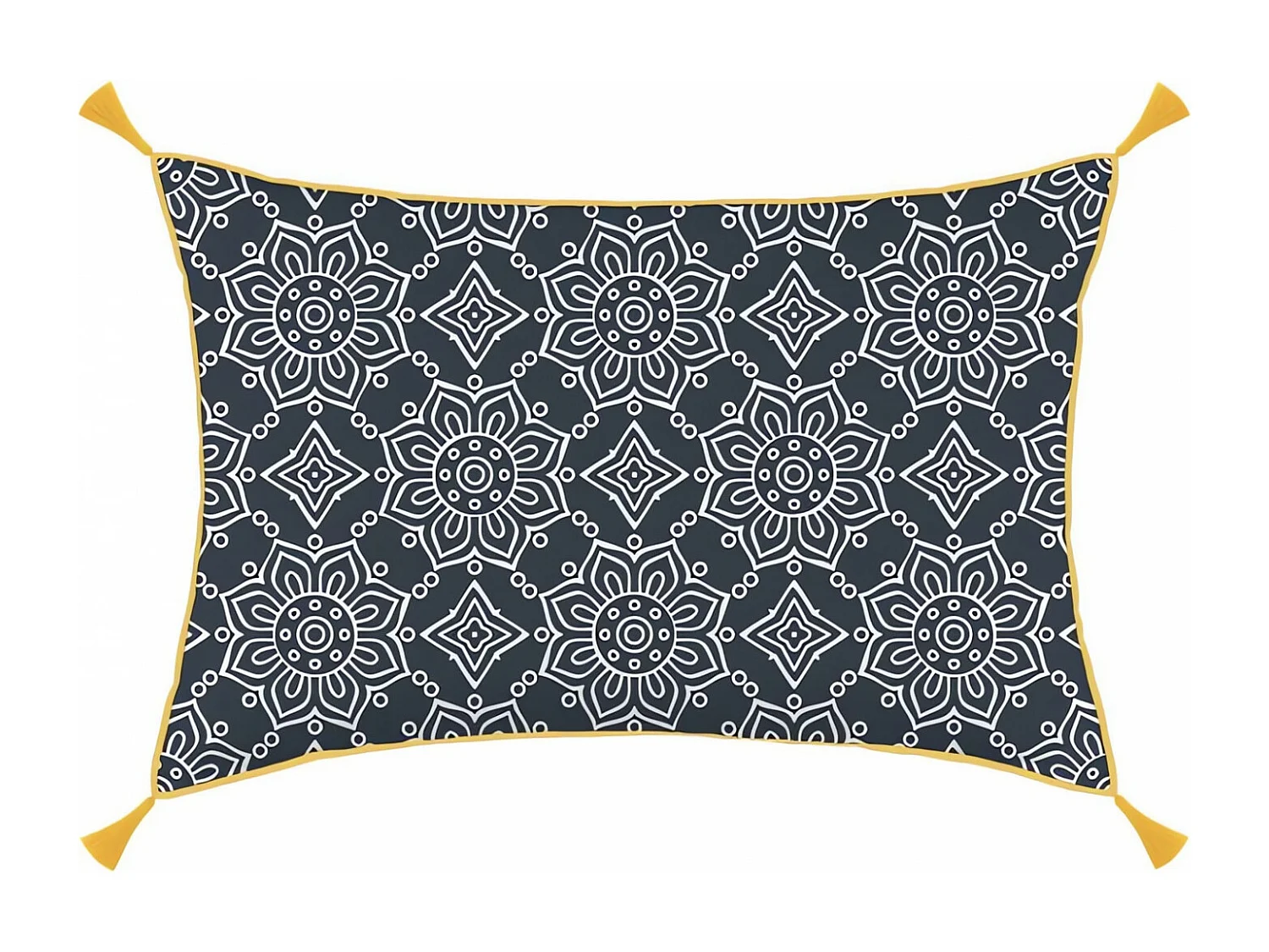 Coussin déhoussable coton 32x50 cm ESMERALDA, par Soleil d'ocre