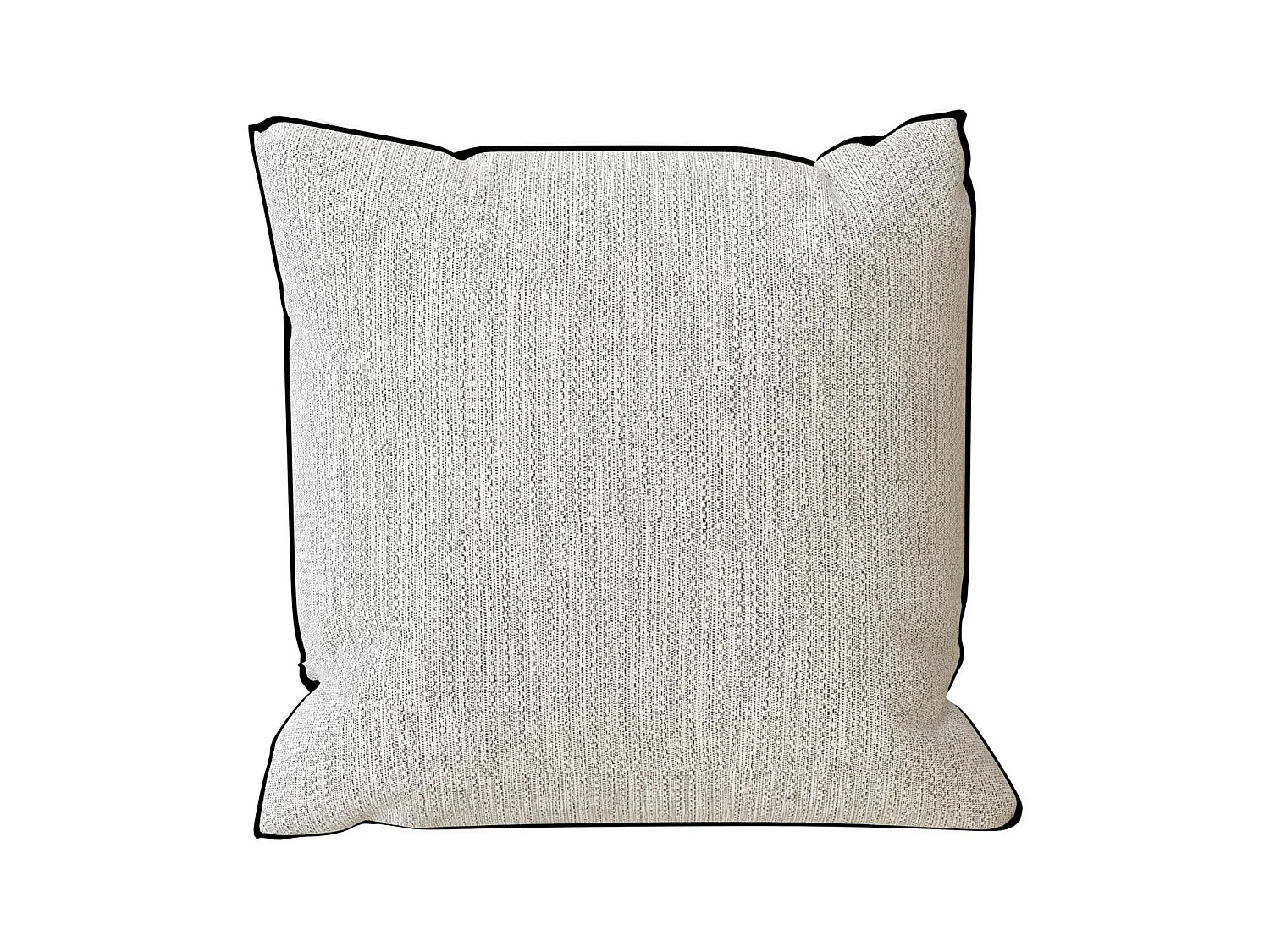 Coussin en coton recyclé 40x40 cm PIERRE noir, par Soleil d'Ocre