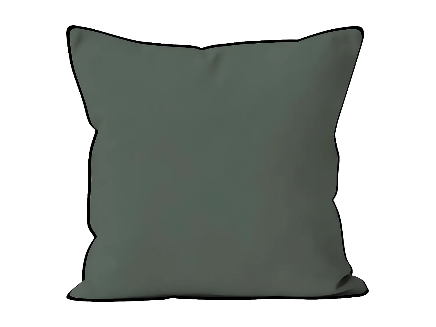 Cojín de microfibra lavada 40x40 cm verde BOHEME