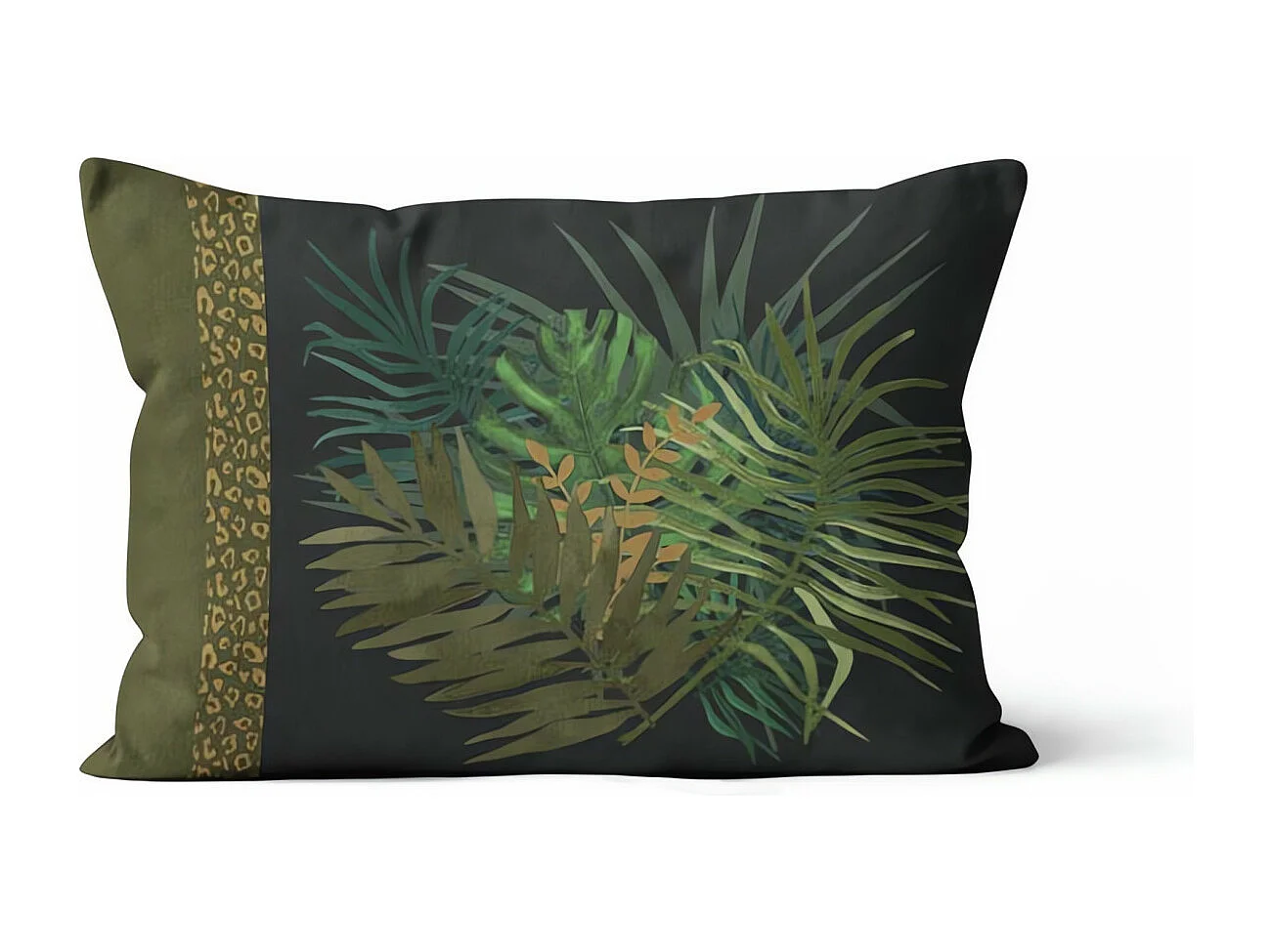 Coussin 32x50 cm cm AMAZONIE blanc, par Soleil d'Ocre