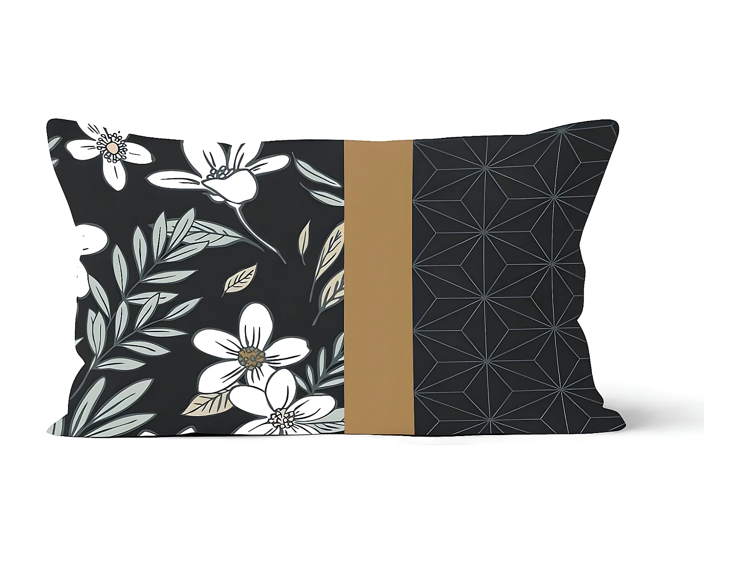 Coussin en pur coton 32x50 cm MANON, par Soleil d'Ocre