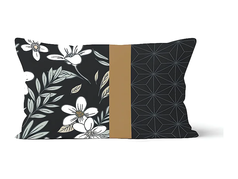 Coussin en pur coton 32x50 cm MANON, par Soleil d'Ocre