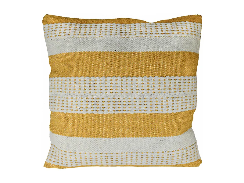 Coussin en coton 45x45 cm MACRAME delhi, par Soleil d'Ocre