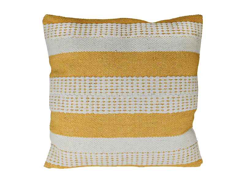 Coussin en coton 45x45 cm MACRAME delhi, par Soleil d'Ocre