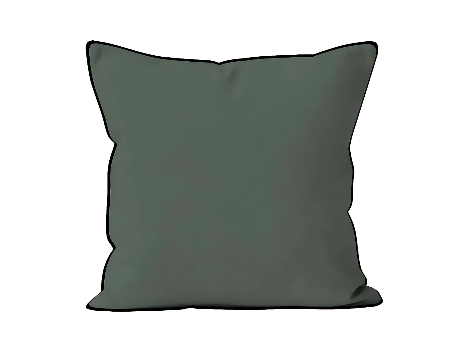 Cojín de microfibra lavada 60x60 cm verde BOHEME