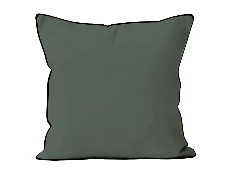 Cojín de microfibra lavada 60x60 cm verde BOHEME