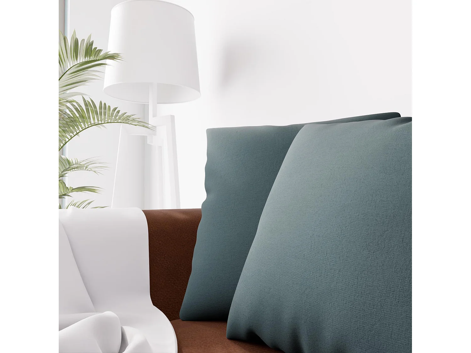 Coussin décoratif 45x45 cm Eclipse kaki, par Soleil d'ocre