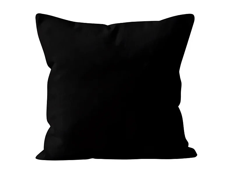 Coussin déhoussable 40x40 cm ALIX noir, par Soleil d'ocre